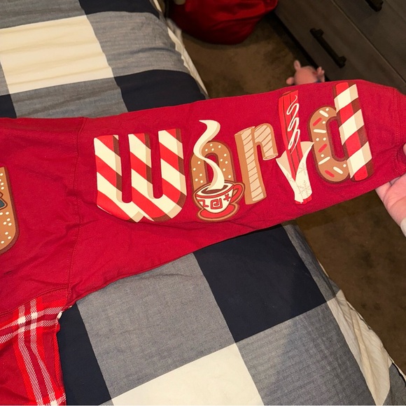 NWT Walt Disney World Plaid Holiday Spirit Jersey - Picture 4 of 8